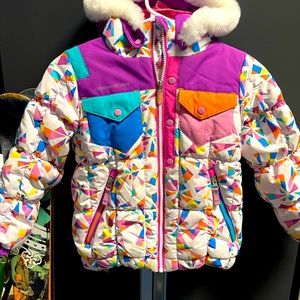 Girls Obermeyer I-Grow ski jacket size 6